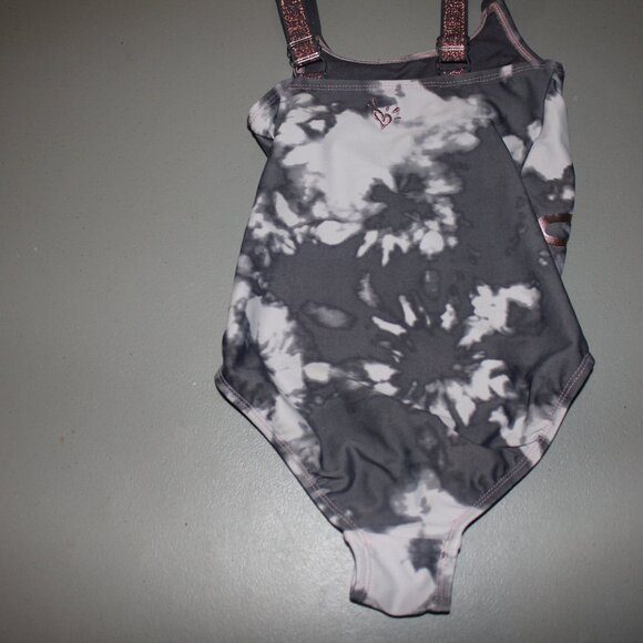 Grey 1 Pcs Justice Swimsuit Size 6 - Picture 4 of 9